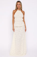 Slay Today Halter Top Cream