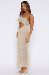 Turritella Treasure Crochet Maxi Dress Shell