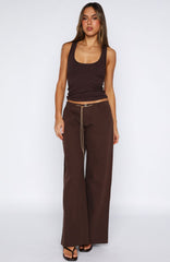 Never Really Over Pants Chocolate