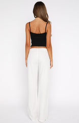 Getting You Close Pants White Pinstripe