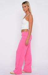 Stuck In The City Track Pants Hot Pink