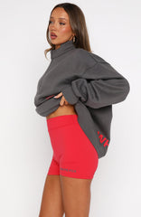 Caught Up With You Bike Shorts Red