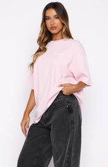 Non Negotiable Oversized Tee Pink