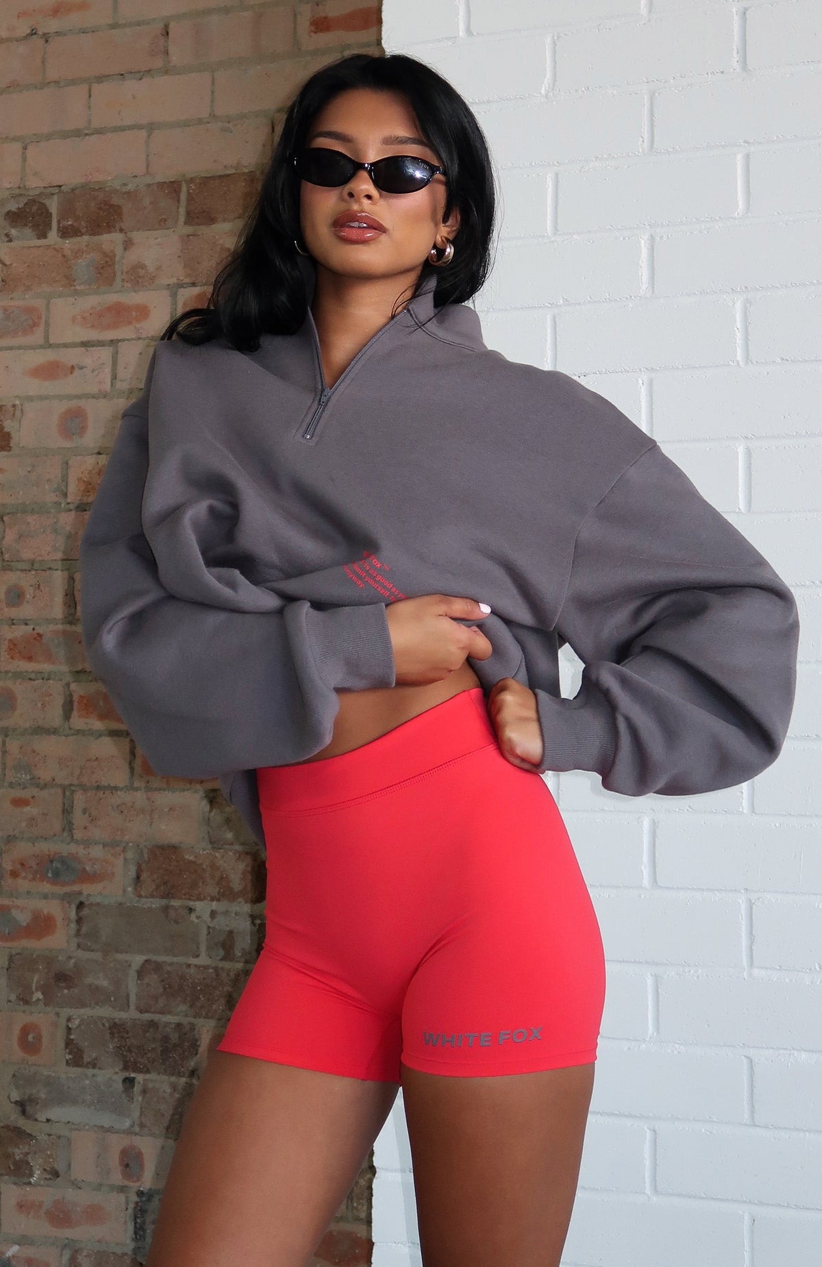 Caught Up With You Bike Shorts Red