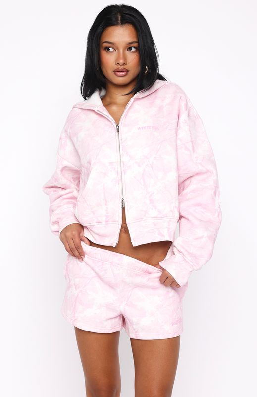 Hiding Away Lounge Shorts Pink Camo