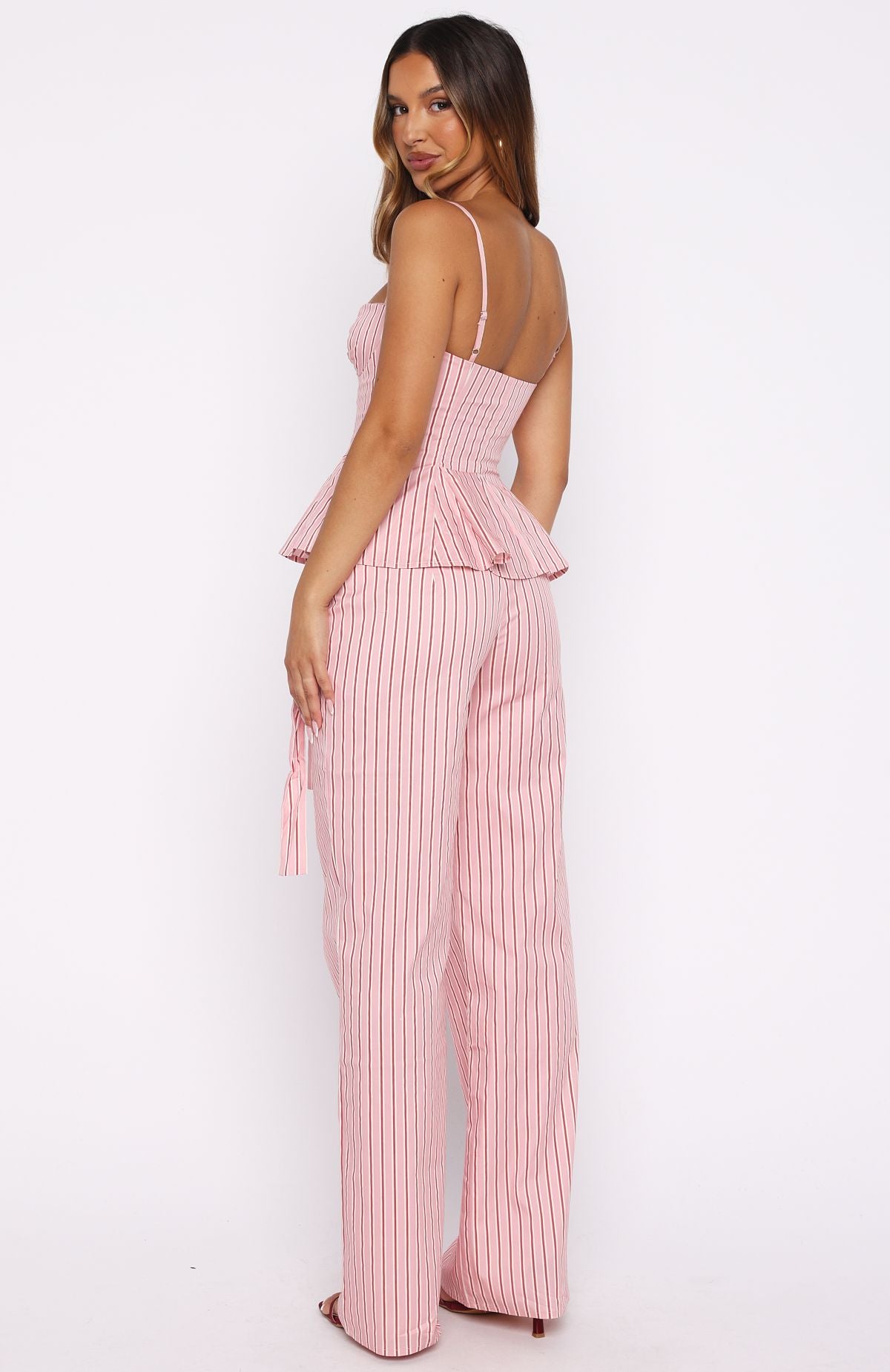 Tempt Me Not Pants Pink Stripe