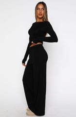 Softly Slumbering Pyjama Set Black