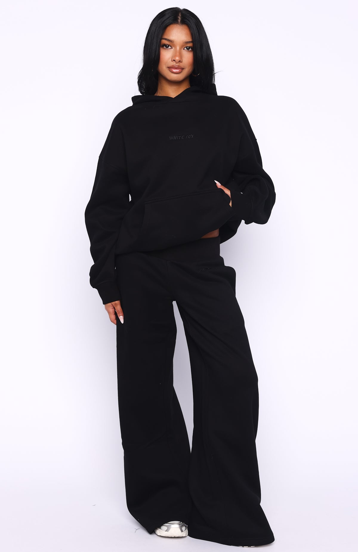 Come A Long Way Oversized Hoodie Black