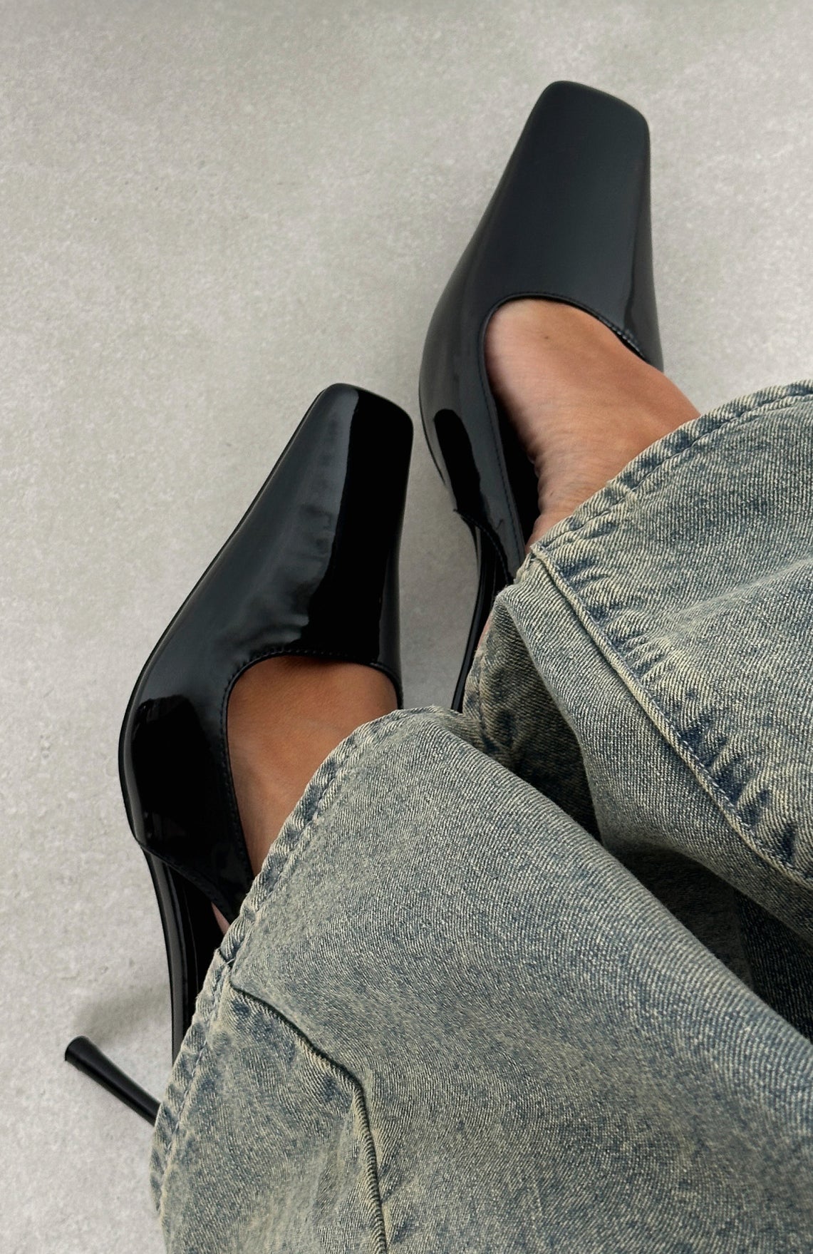 Ella Heels Black Patent